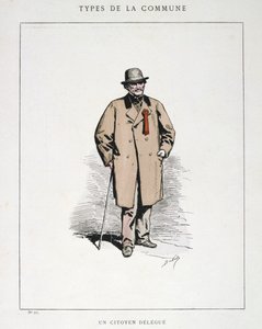 एक नागरिक प्रतिनिधि, पेरिस कम्यून, 1871। द्वारा अज्ञात