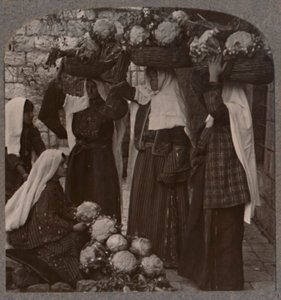सब्जी विक्रेता, यरूशलेम, c1900 द्वारा अज्ञात