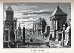 रोम पुनर्निर्माण के माध्यम से वाया अपिया, 1882 द्वारा अज्ञात