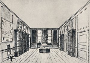 सैमुएल पेप्सिस लाइब्रेरी, टेम्स बिल्डिंग्स, 1928 में टेम्स की ओर देखें द्वारा अज्ञात