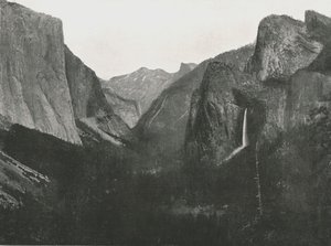 आर्टिस्ट पॉइंट, योसेमाइट वैली, यूएसए, 1895 से देखें। द्वारा अज्ञात