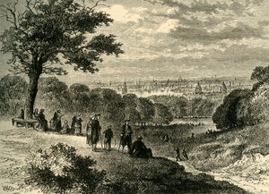 1846, सी 1878 में वन-ट्री हिल, ग्रीनविच पार्क से देखें। द्वारा अज्ञात