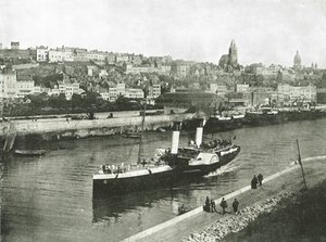 वेस्ट पियर, बोलोग्ने, फ्रांस, 1895 से देखें। द्वारा अज्ञात