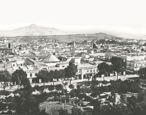 कैथेड्रल, प्यूब्ला, मैक्सिको, 1895 से देखें। द्वारा अज्ञात