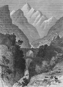 Pyrenees में देखें, c1880 द्वारा अज्ञात