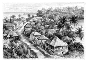 बैस-टेरे, गुआदेलूप का दृश्य, c1890 द्वारा अज्ञात