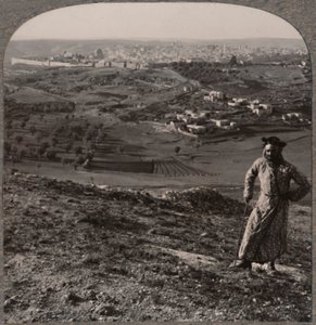 माउंट स्कोपस से यरूशलेम का दृश्य, c1900 द्वारा अज्ञात