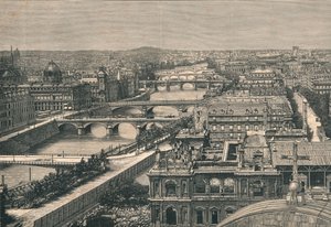पेरिस का दृश्य, शोवन द सेवन ब्रिज, 1882 द्वारा अज्ञात