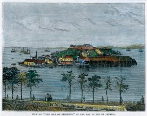 द सीप ऑफ सीरपेंट्स का दृश्य, रियो डी जनेरियो, ब्राजील, c1880 की खाड़ी में द्वारा अज्ञात