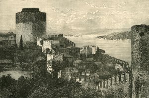 बोस्फोरस का दृश्य: यूरोप का महल, 1890। द्वारा अज्ञात