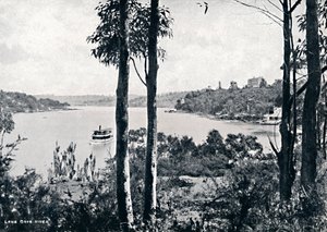 लेन कोव नदी पर देखें, c1900। द्वारा अज्ञात