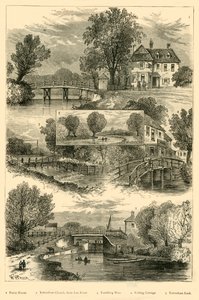 नदी के तट पर दृश्य, c1876। द्वारा अज्ञात