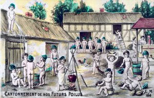 विंटेज फ्रेंच पोस्टकार्ड, c1900 द्वारा अज्ञात