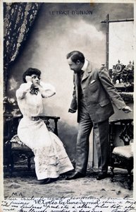 विंटेज फ्रेंच पोस्टकार्ड, c1900 द्वारा अज्ञात