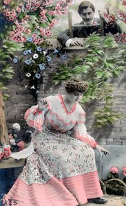 विंटेज फ्रेंच पोस्टकार्ड, c1900 द्वारा अज्ञात
