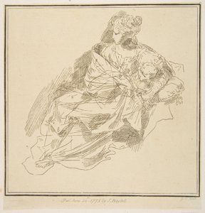 वर्जिन एंड चाइल्ड, 1775. द्वारा अज्ञात