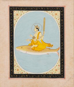 मछली अवतार के रूप में विष्णु, मत्स्य, 1805-1815 द्वारा अज्ञात