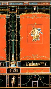 दीवार की सजावट, पोम्पी, इटली, 1928। द्वारा अज्ञात