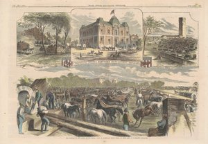 राजधानी में युद्ध रेखाचित्र, 1862। द्वारा अज्ञात