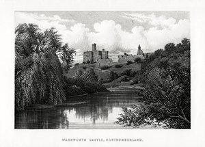 वार्कवर्थ कैसल, नॉर्थम्बरलैंड, 1896 द्वारा अज्ञात