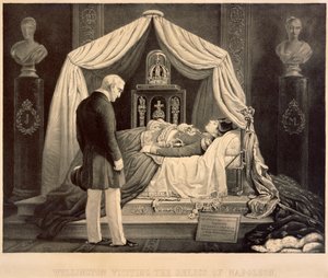 वेलिंगटन, नेपोलियन के अवशेषों का दौरा, 19वीं सदी द्वारा अज्ञात