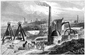 1886 में स्टैफोर्डशायर कोलियरियों में व्हिम्सी, या इंजन ड्राइंग कोयला द्वारा अज्ञात