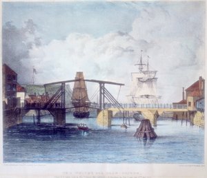 व्हिट्बी बंदरगाह, यॉर्कशायर, Esk नदी के मुहाने पर, c1833 द्वारा अज्ञात