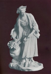 व्हाइट चेल्सी पोर्सिलेन माली साथी आंकड़ा, c1770 द्वारा अज्ञात