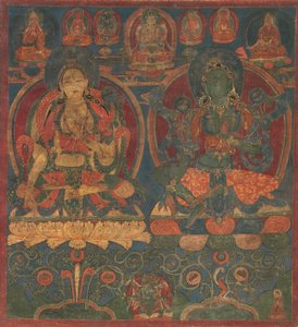 सफेद तारा और हरा तारा, 1450-1500। द्वारा अज्ञात