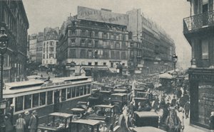 पेरिस की लगातार जरूरत क्यों है: मुख्य सड़क में ट्रैफिक ब्लॉक, c1935 द्वारा अज्ञात