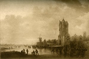 बर्फ पर सर्दी, 1645, 1908। द्वारा अज्ञात