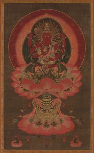 जुनून के राजा Aizen Myoo, 1300s। द्वारा अज्ञात