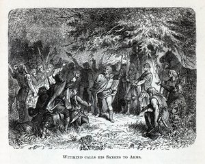 विटटेकिंड ने अपने सक्सोंस को 1882 में आर्म्स कहा द्वारा अज्ञात