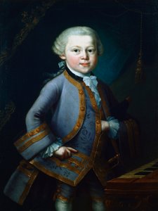 वोल्फगैंग अमेडस मोजार्ट, ऑस्ट्रियाई संगीतकार, 1761 द्वारा अज्ञात