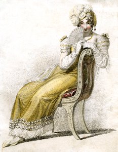 पंखे वाली महिला, c1750-1850 द्वारा अज्ञात