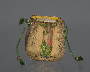 बुना हुआ पर्स, 1700s। द्वारा अज्ञात