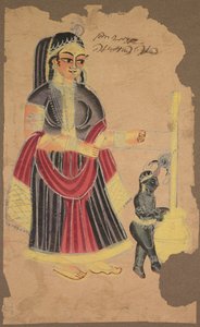 यसोदा और कृष्णा, 1800s। द्वारा अज्ञात