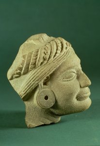 बलुआ पत्थर की पगड़ी सिर, सारनाथ, तीसरी शताब्दी ईसा पूर्व द्वारा अज्ञात अज्ञात