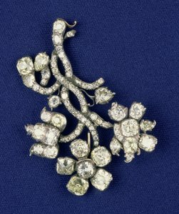 एक बार महारानी कैथरीन, c.1760 के स्वामित्व में, रूसी मुकुट गहने से हीरा स्प्रे