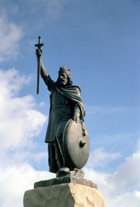 अल्फ्रेड द ग्रेट की प्रतिमा (849-99) (10842 भी देखें)