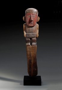 एक चिमू लकड़ी का अंजीर मार्कर, c.1100-1400 द्वारा अज्ञात