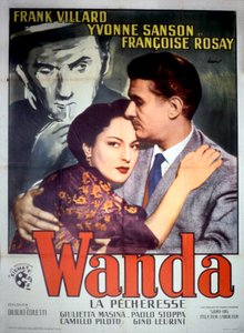 फ्रैंक विलार्ड यवोन सनसन और फ्रेंकोइस रोजे 1952 के साथ डुइलियो कोलेटी द्वारा फिल्म वांडा ला पेचेरेस का पोस्टर द्वारा अज्ञात