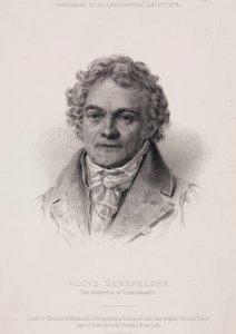 एलोइस सेनेफेल्डर, लिथोग्राफी के जर्मन आविष्कारक, c1810 द्वारा अज्ञात