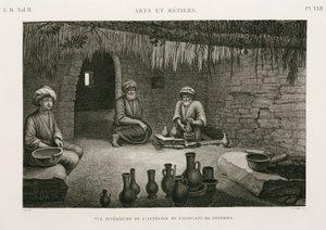 सिरेमिक निर्माण पॉटर की कार्यशाला, मिस्र, c 1798 द्वारा अज्ञात