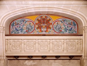 Chateau de Roquetaillade, फ्रांस की सजावट का विवरण द्वारा अज्ञात कलाकार
