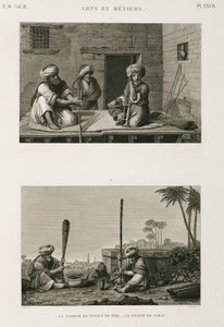फैब्रिकेशन, अन्य पाइप स्टेम मेकर और तंबाकू पाउंडर्स, मिस्र, c 1798 द्वारा अज्ञात