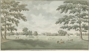 फिशरविक हॉल: वाटर कलर ड्राइंग, 1786 द्वारा अज्ञात