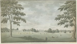 फिशरविक हॉल: वाटर कलर पेंटिंग, एनडी [1786] द्वारा अज्ञात
