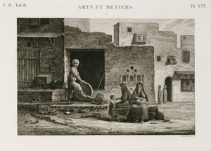 हार्डवेयर और आयरनमॉन्गरी नाइफ-ग्राइंडर, मिस्र, c 1798 द्वारा अज्ञात