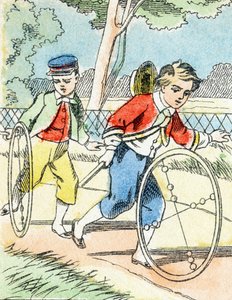 सेट: द हुप्स - चाइल्ड एंटरटेनमेंट अल्फाबेट c.1890 (लिथोग्राफ) द्वारा अज्ञात